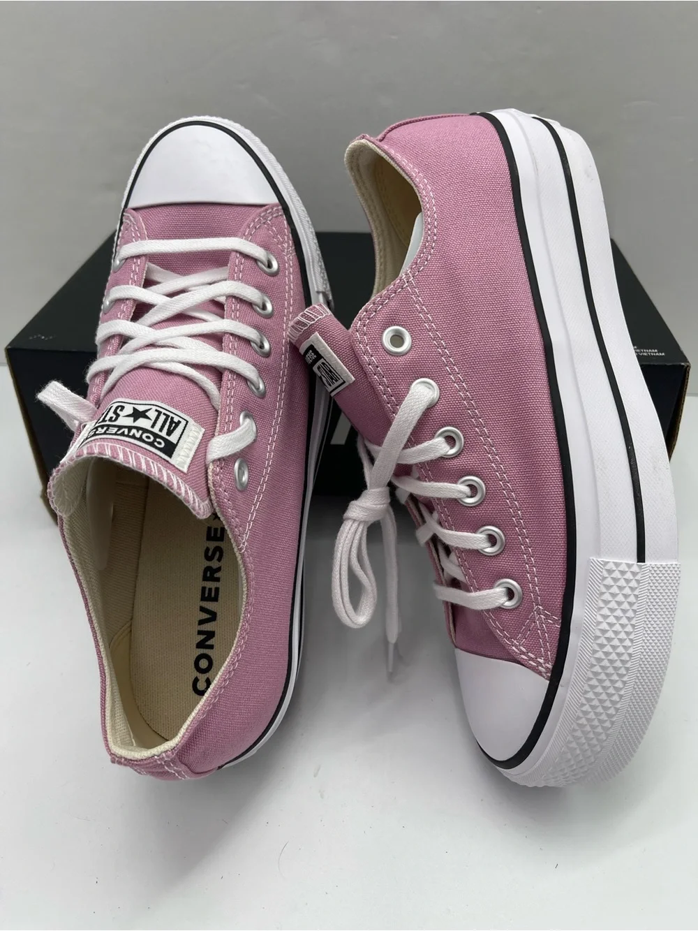 Converse A12960F CTAS LIFT OX CLIFFSIDE ROSE/WHITE/BLACK Platform Sneakers